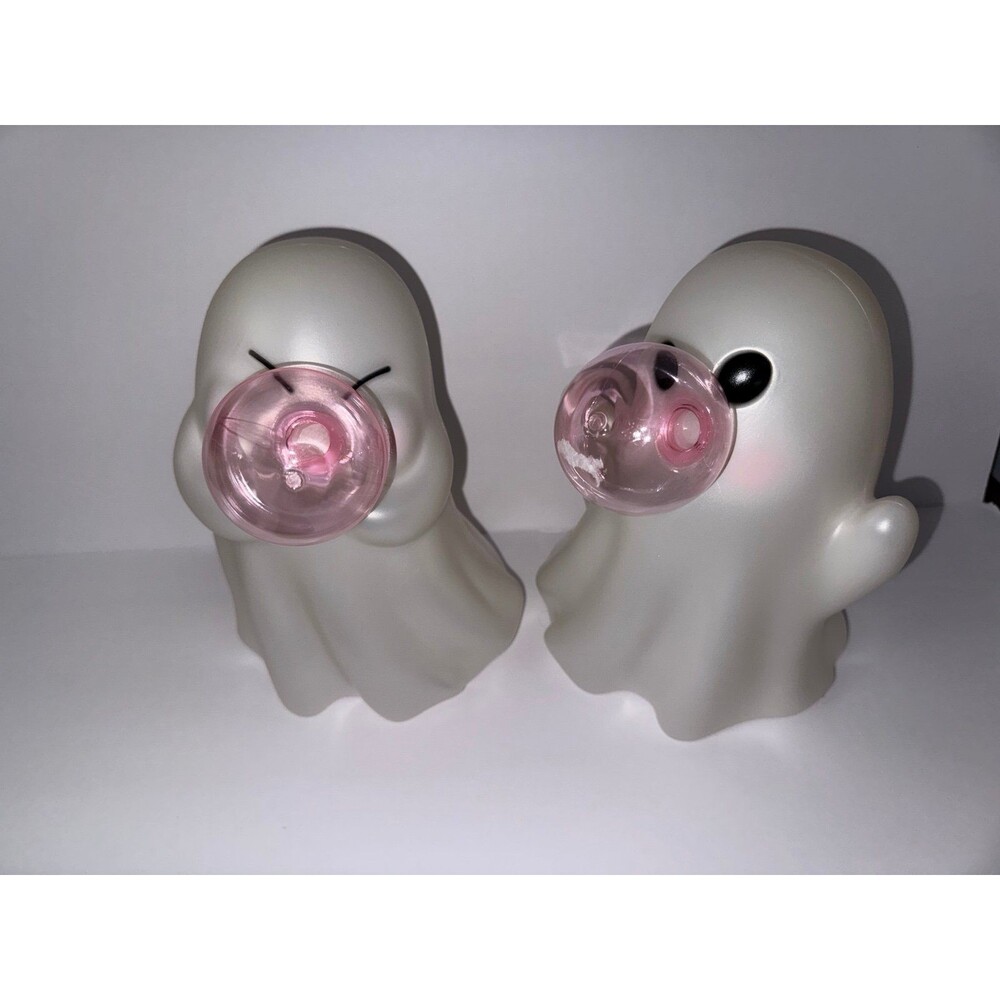 Viral Summerween Halloween Ghost Blowing A Bubble Set of 2, Super Cute!!!!!